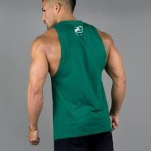 Alphalete green performance cut off tee